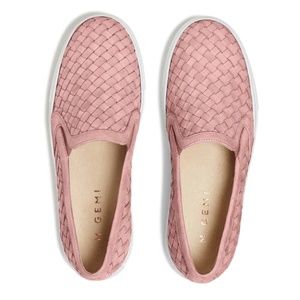 M.Gemi | Blush Pink Cerchio Woven Slip-on Sneakers | US size 7.5 / EU size 38